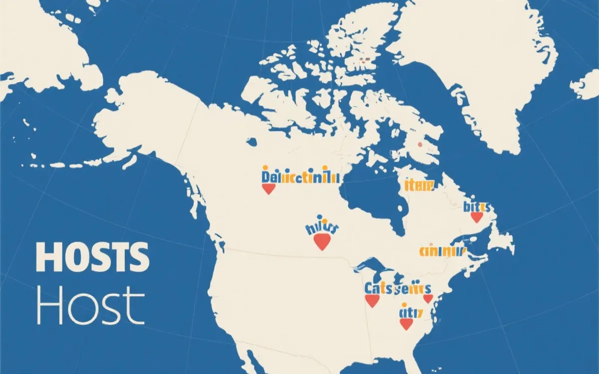 2026 世界杯主办国与举办城市示意图
